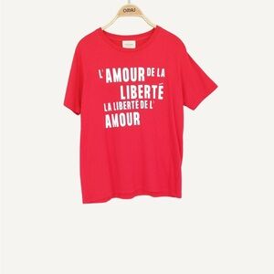 Sezane Short-sleeved organic cotton T-shirt